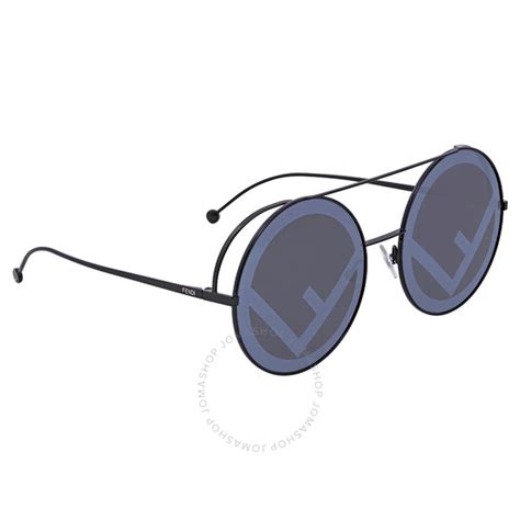 fendi 0285/s|Fendi Silver Mirrored Round Ladies Sunglasses FF 0285/S .